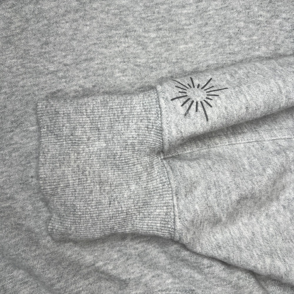 OFFLINE by Aerie Cropped Hoodie Women XL Heather Gray Thumbhole Pullover - Picture 4 of 7